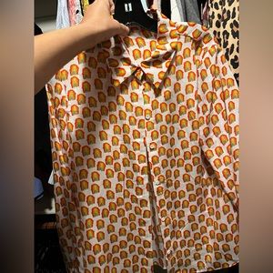 Alice and olivia willa blouse